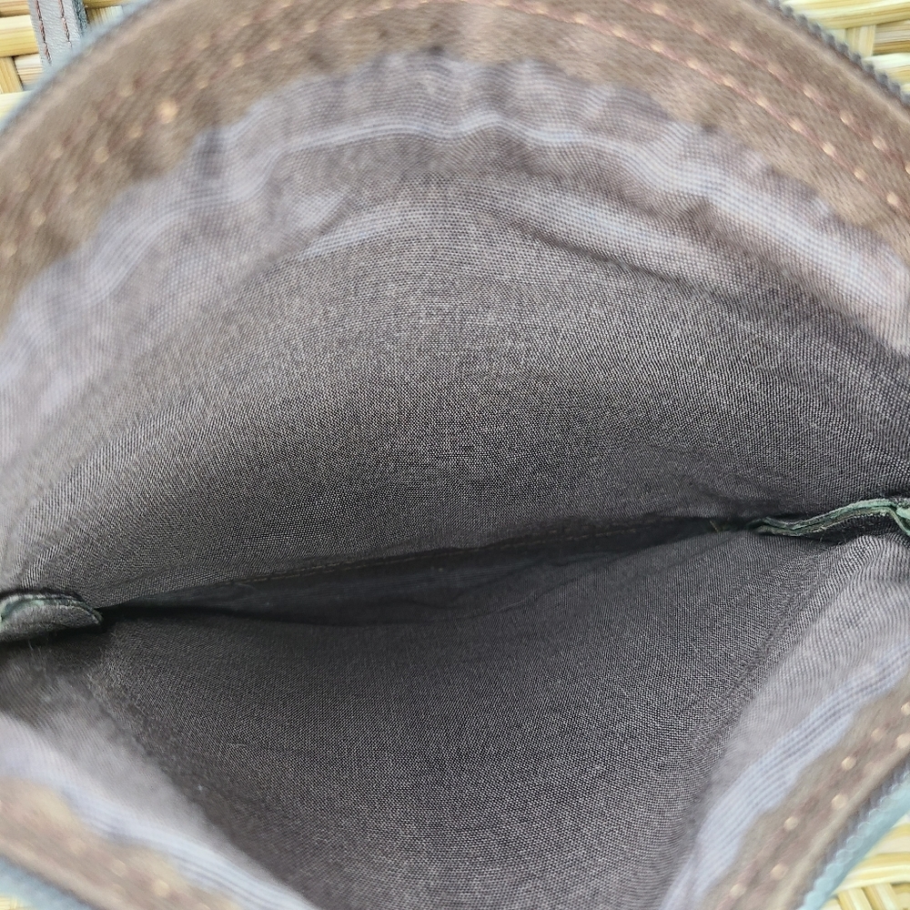 Cartera Bandolera Brown Leather Crossbody Bag Small - Picture 12 of 15